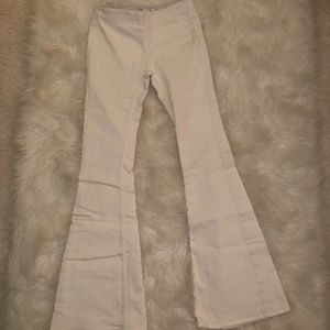 Free People Penny Pull On flare jeans (Ivory)